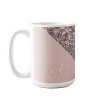 Elegant roséguldmonogram