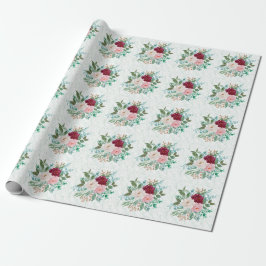 Elegant Roses & Mint Presentpapper