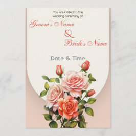 Elegant rosformad Save the Date-kort Spara Datumet