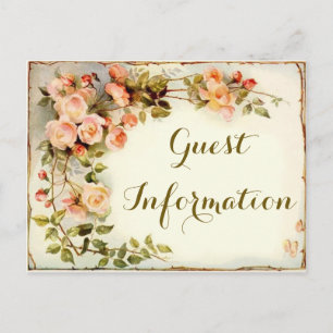 Elegant rosor-utskrift vykort