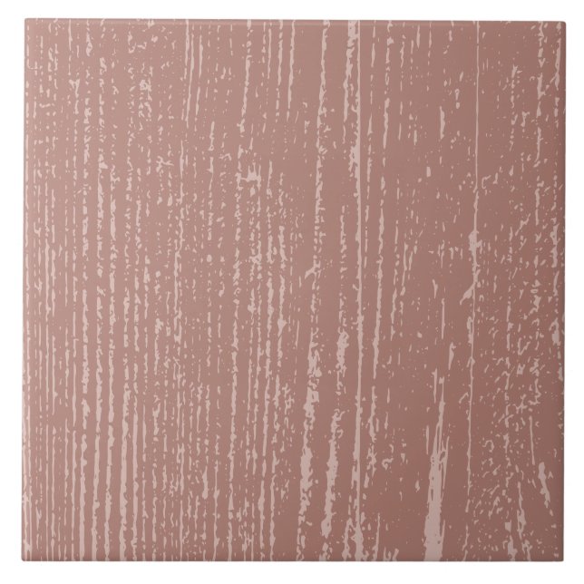 Elegant Rosy Brown Wood Grain Kakelplatta (Framsidan)