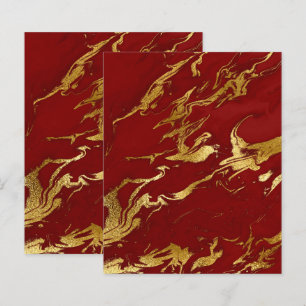 Elegant rött guld falskt marmor scrapbookpapper