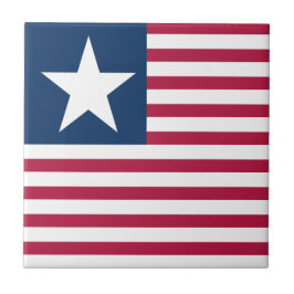 Elegant Rött vitt blått Star Rand USA Patriotic Kakelplatta
