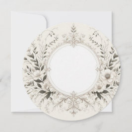 Elegant Round Ram Inbjudningar