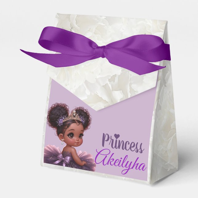 Elegant Royal African Princess Lila Baby Shower Presentaskar (Framsidan Sidan)