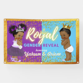 Elegant Royal Afrikas Gender Visa Lila och blått