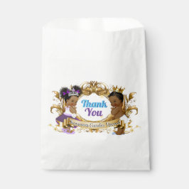 Elegant Royal Afrikas Gender Visa Lila och blått