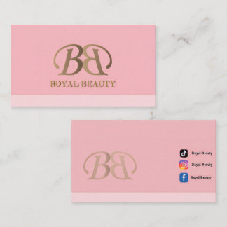 Elegant Royal Beauty-logotyp med sofistikerad desi Visitkort