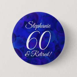 Elegant Royal Blue 60 och pensionerad Pension Part Knapp