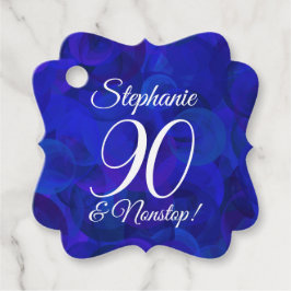 Elegant Royal Blue 90 och Fantastisk Födelsedagsfe Gåvor Etiketter