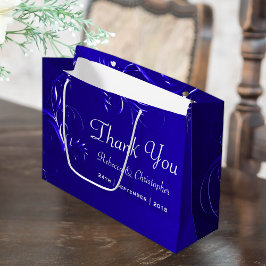 Elegant Royal Blue Bröllop Tack