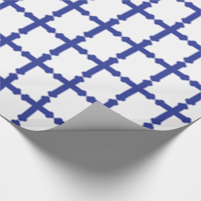 Elegant Royal Blue Kor Presentpapper (Hörn)