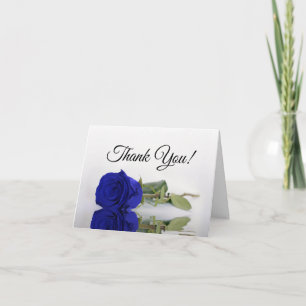 Elegant Royal Blue Ro Bröllop Photo Inside Tack Kort