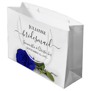 Elegant Royal Blue Ro Posh Bridesmaid Bröllop