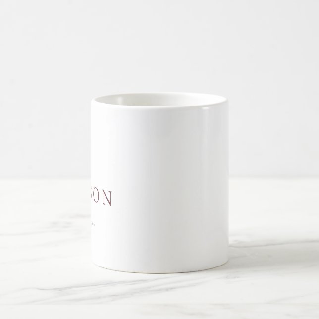 Elegant Royal Burgundy stil Kaffemugg (Center)