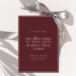 Elegant Royal Burgundy & White Wedding  Spara Datumet