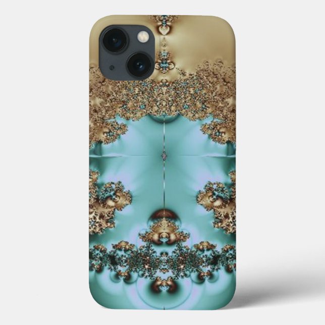 Elegant Royal Guld och Aqua Design (Baksida)