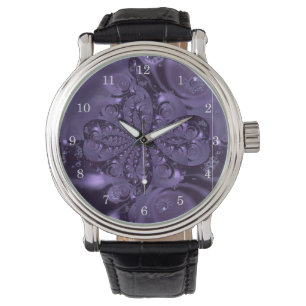 Elegant Royal Lila Flytande Gnistra Armbandsur