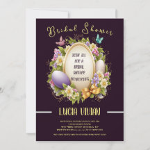 Elegant Royal Lila Påsk Stil Möhippa