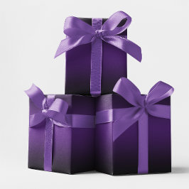 Elegant Royal Purple och Svart Ombre Presentpapper