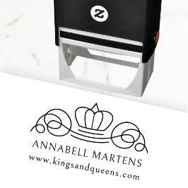 Elegant, royal självfärgande stämpel
