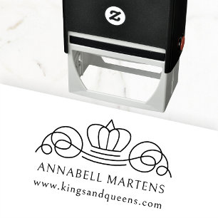 Elegant, royal självfärgande stämpel