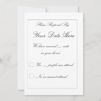 Elegant RSVP-kort
