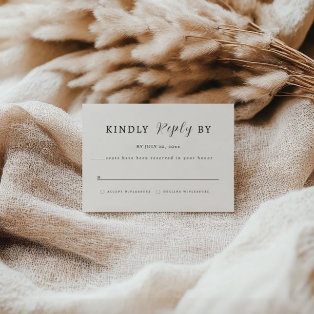 Elegant RSVP-kort - NYC Spara Datumet (Skapare uppladdad)