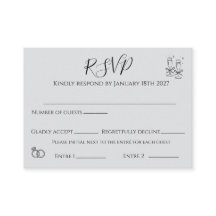 elegant RSVP-kort