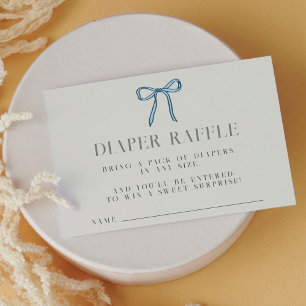 Elegant Rubber Ducky Diaper Raffle Baby Shower Tilläggskort