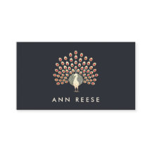 Elegant Ruby Feather Peacock Snyggt Designer