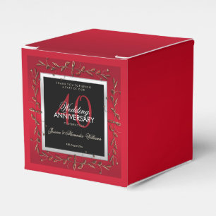 Elegant Ruby Jewels 40:e Bröllop-årsdagen Presentaskar