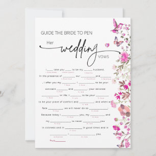 Elegant Ruby Ro Blommigt Bride Vows Game