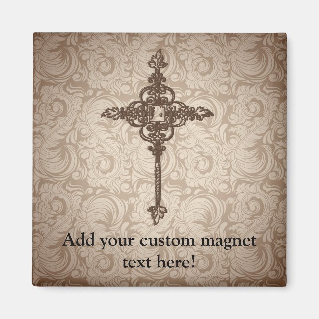 Elegant Rulla Christian Kor w/Swirl Background Magnet (Framsidan)