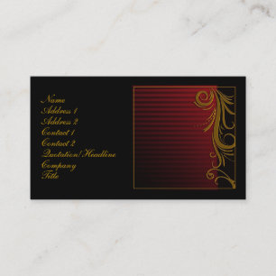 Elegant rulladesign visitkort