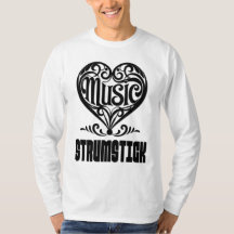 Elegant Rullat hjärta för Strumstick Älskare