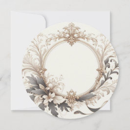 Elegant Rund Inbjudningar