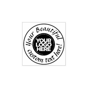 Elegant runda logotypens cirkelskript, vintage stämpel