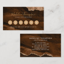 Elegant Rust Guld Marble Agate Geode