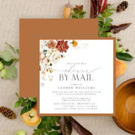 Elegant Rust Orange Watercolor Möhippa Mail Inbjudningar