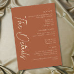 Elegant Rust Terracotta Minimalist Wedding Tilläggskort<br><div class="desc">Celebrate your love with this minimalist rust terracotta wedding details enclosure card design. Featuring an elegant,  simple look,  it's perfect for an elegant autumn ceremony. This earthy,  modern look offers a warm and sophisticated feel for your wedding. Created by Simply Farmhouse Press.</div>