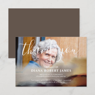 Elegant Rustic Abstrakt Typografi Sympati Foto Tack Kort