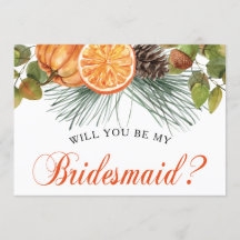 Elegant Rustic Autumn Bridesmaid Frieri