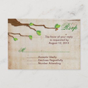 Elegant Rustic Barn wood OSA kort