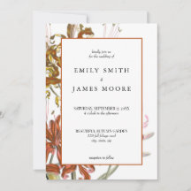 Elegant Rustic Blommigt höstblommasbröllop