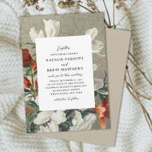 Elegant Rustic Blommigt Terracotta Orange Bröllop