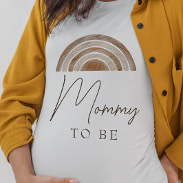 Elegant Rustic Boho Mamma till babyvisningsprogram T Shirt