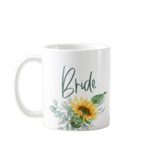 Elegant Rustic Bride Solros Eucalyptus Bröllop