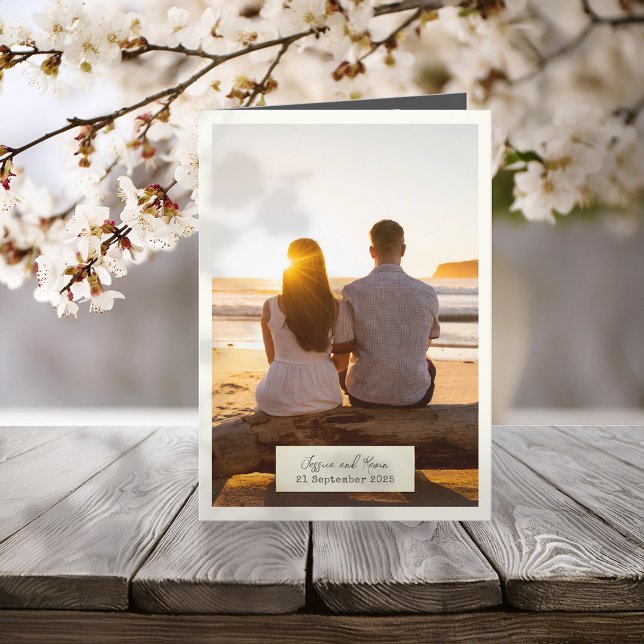 Elegant Rustic Bröllop med foto Program (Skapare uppladdad)