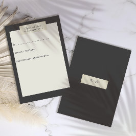 Elegant Rustic Bröllop OSA Kort